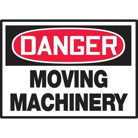 OSHA DANGER SAFETY LABEL MOVING LEQM114VSP